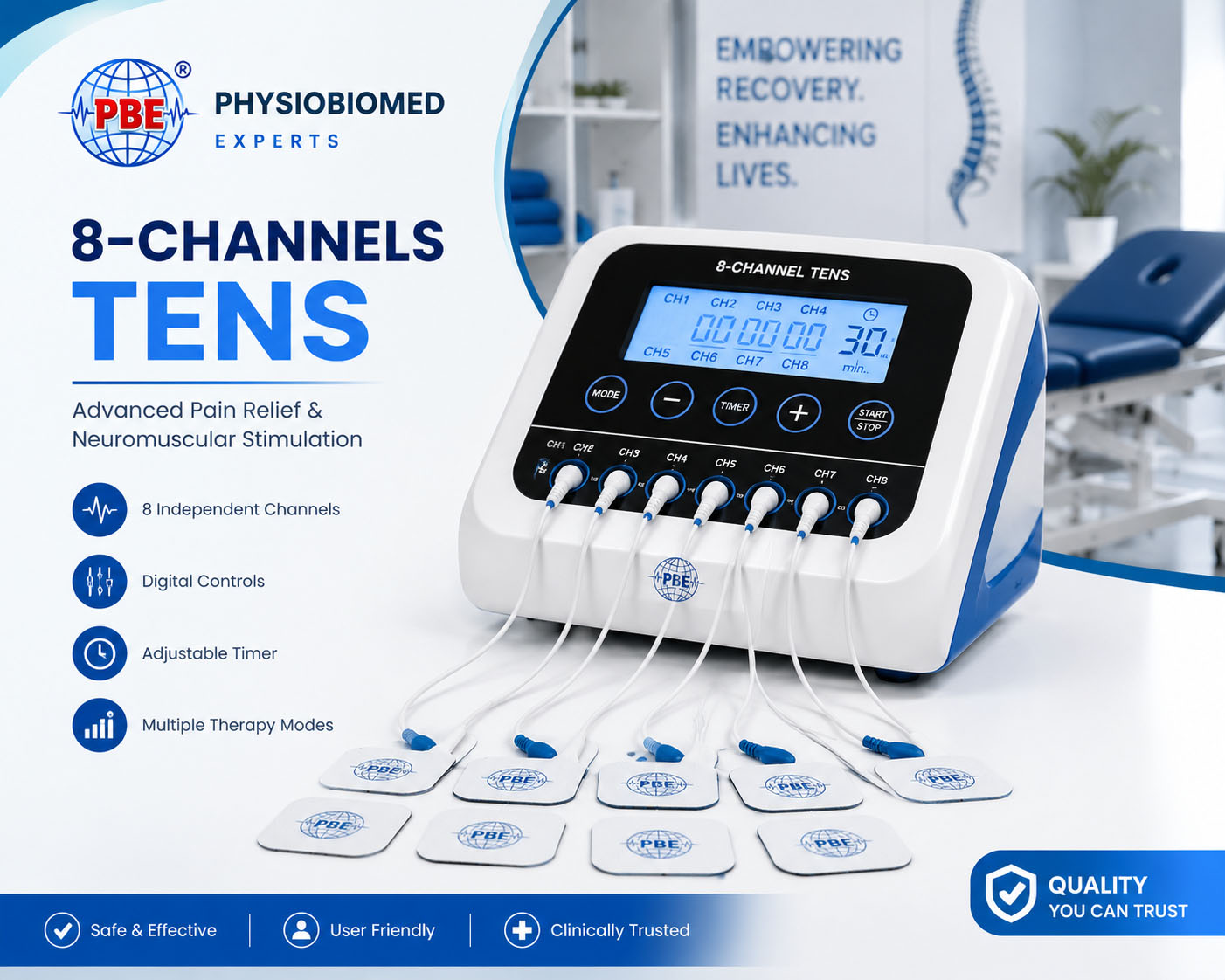 8 Channels TENS